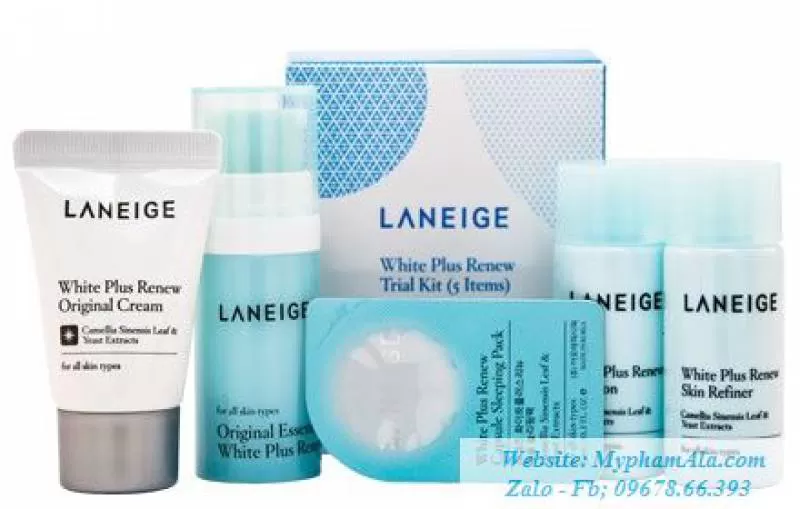 BỘ DƯỠNG TRẮNG DA MINI LANEIGE WHITE PLUS RENEW TRIAL KIT