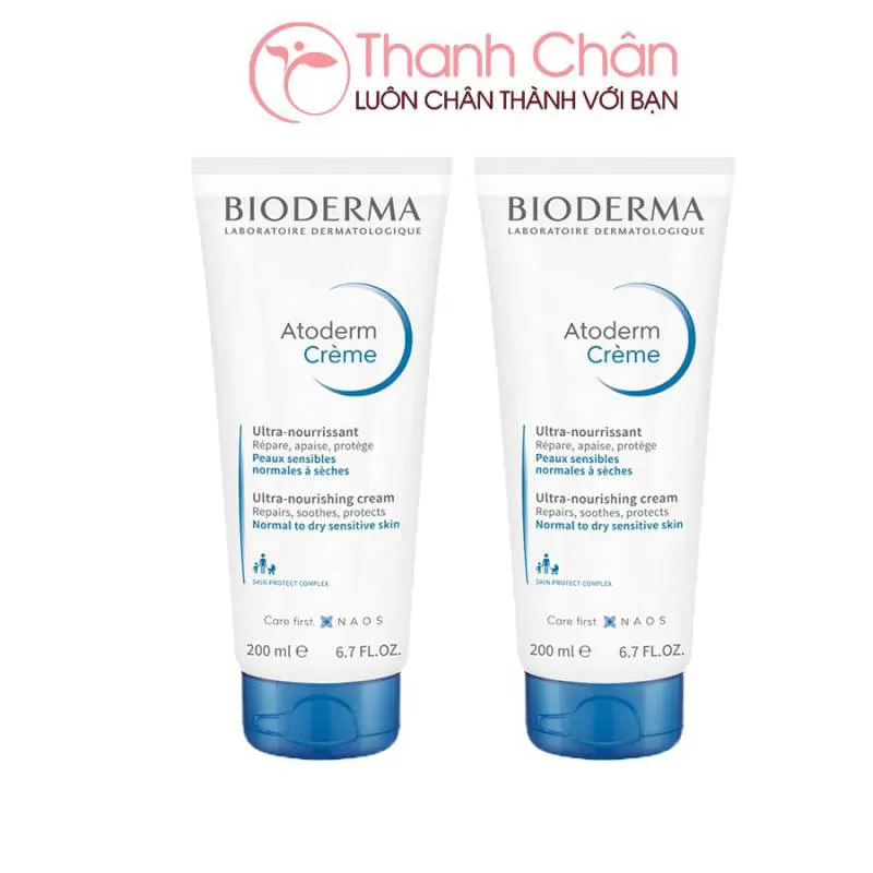 Kem dưỡng ẩm cho da khô nhạy cảm, da khô và rất khô Bioderma Atoderm Crème 200ml