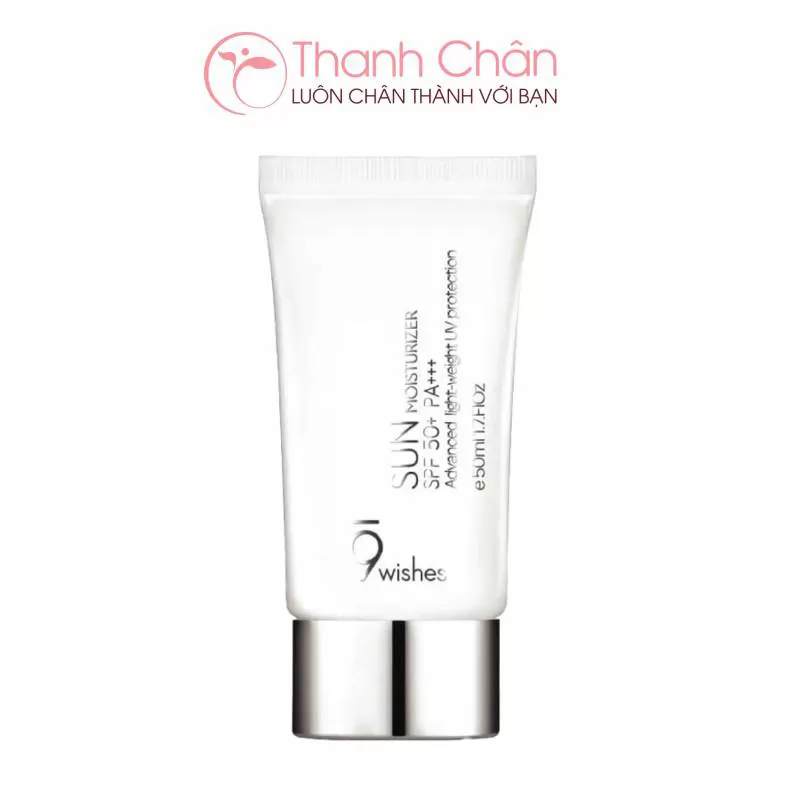 Kem Chống Nắng 9 Wishes Từ Gạo Dưỡng Ẩm, Làm Dịu Da 9 Wishes Sun Moisturizer 50ml