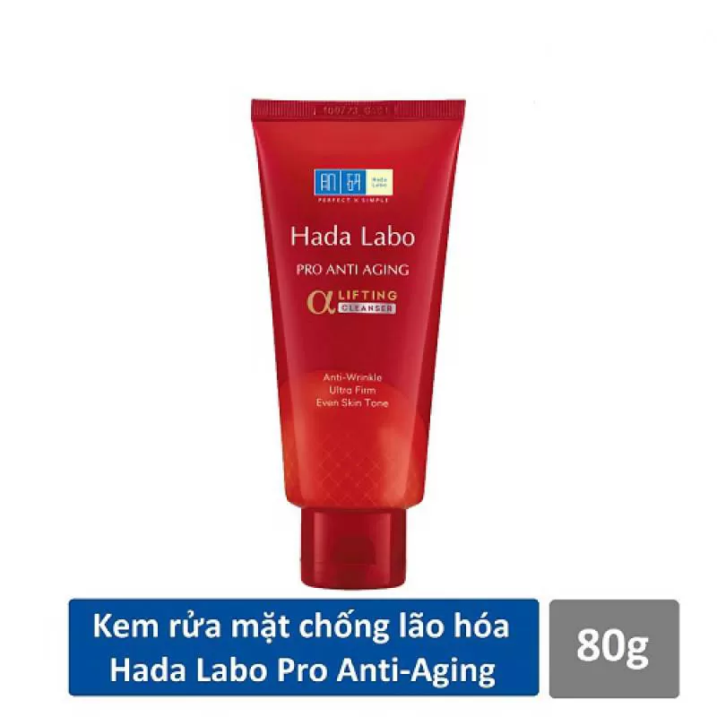 Sữa rửa mặt chống lão hóa Hada Labo Pro Anti Aging Lifting Cleanser 80g