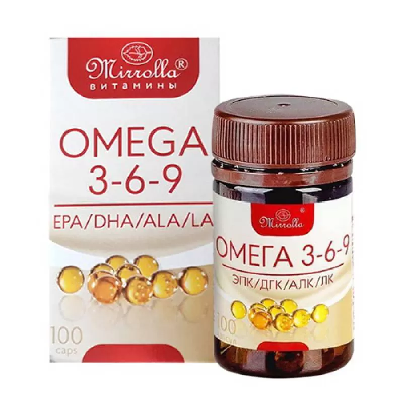 [SP THANH LÝ] Viên uống Omega 3 6 9 Mirrolla của Nga ( date 07/03/2024)