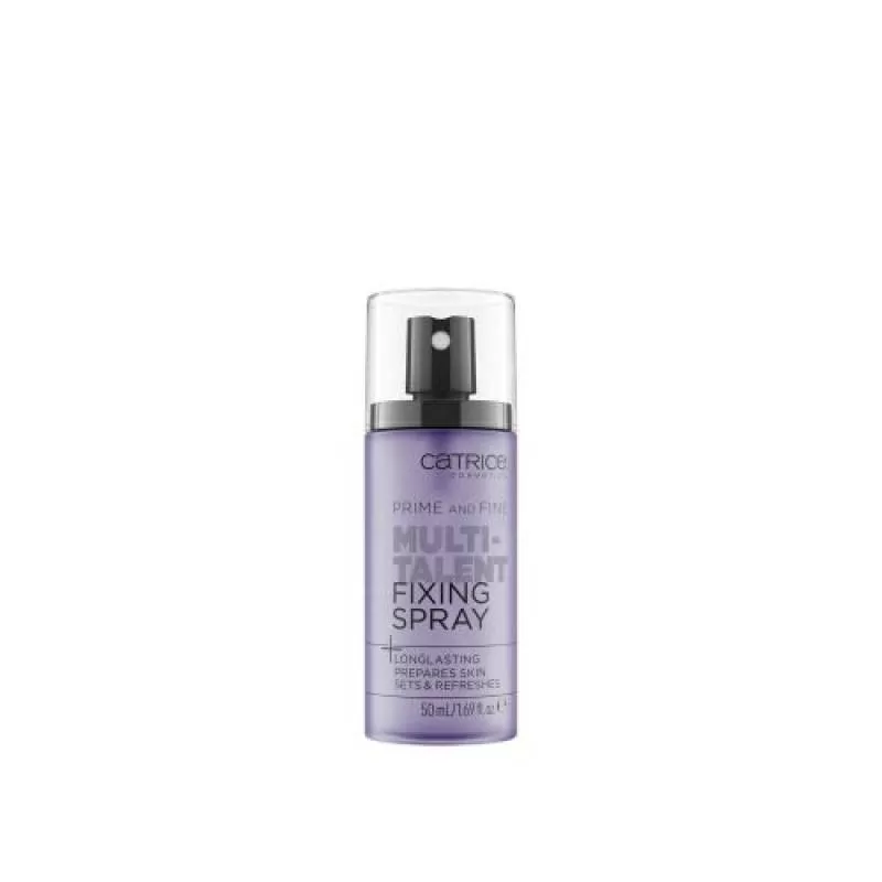 Xịt khóa nền Catrice Prime And Fine Multitalent Fixing Spray