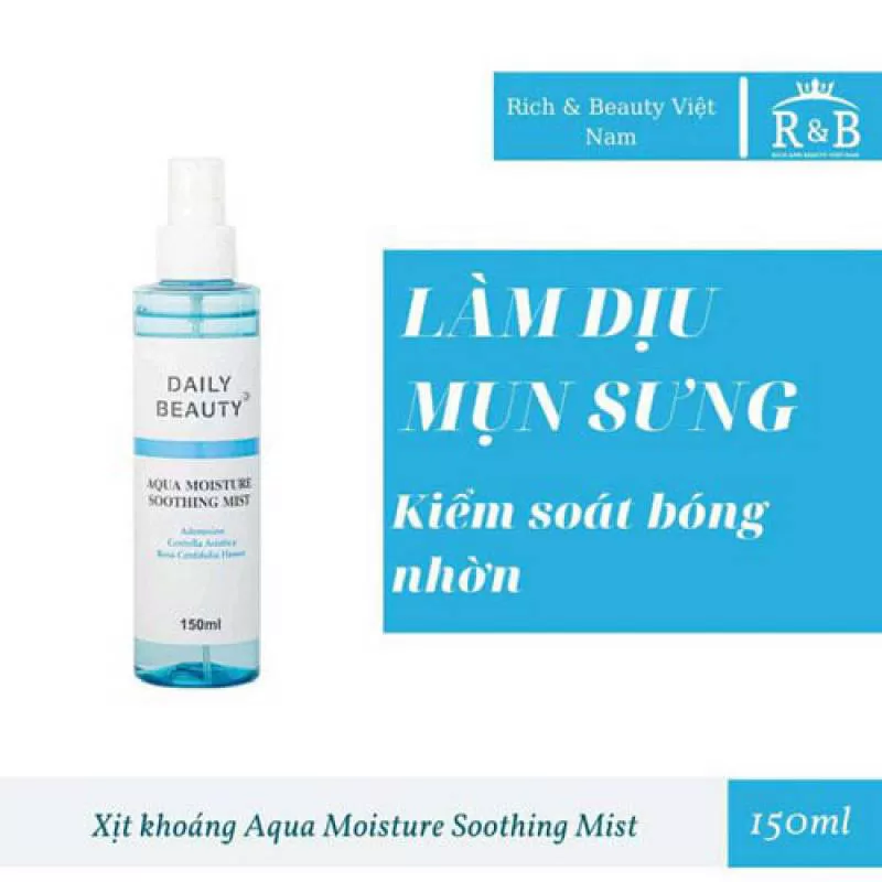 Xịt khoáng Dưỡng Ẩm Daily Beauty Aqua Moisture Soothing Mist 150ml