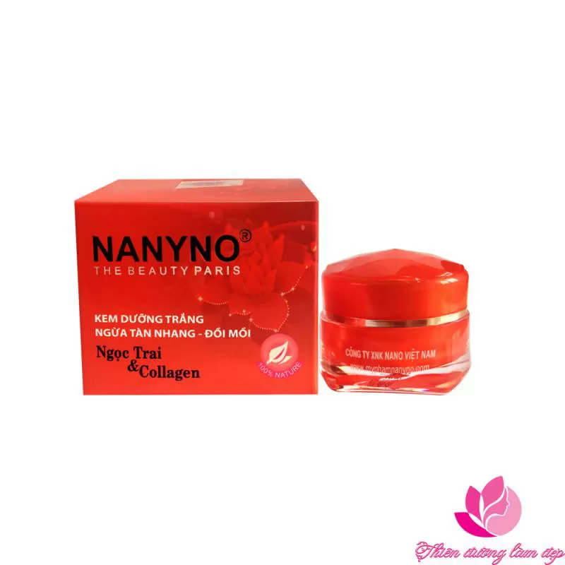 Kem dưỡng trắng, Ngừa tàn nhang, Đồi mồi Ngọc trai và Collagen NANYNO - 15g