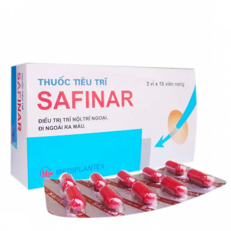 Thuốc Tiêu Trĩ Safinar, chỉ định điều trị bệnh trĩ, đi ngoài ra máu