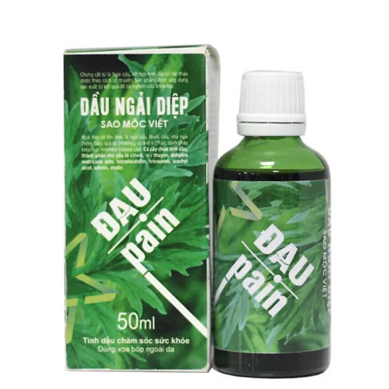 Yêu thích Dầu ngải diệp sao mộc việt chai 50ml, hỗ trợ giúp chống viêm thoái hoá, chống tụ máu