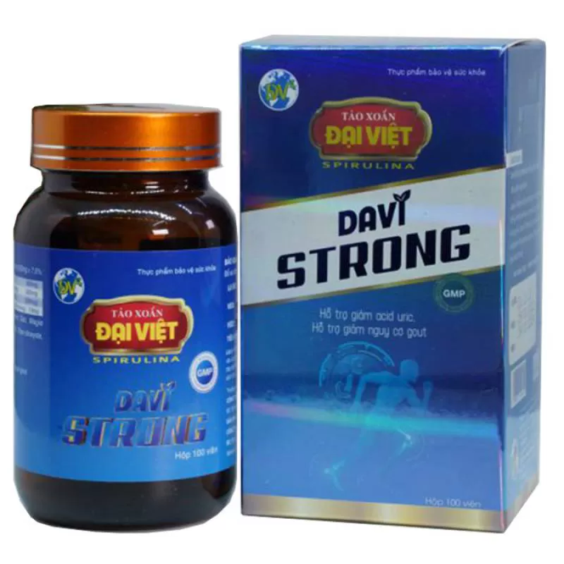 Davi Strong hỗ trợ giảm acid uric, hỗ trợ giảm nguy cơ gout
