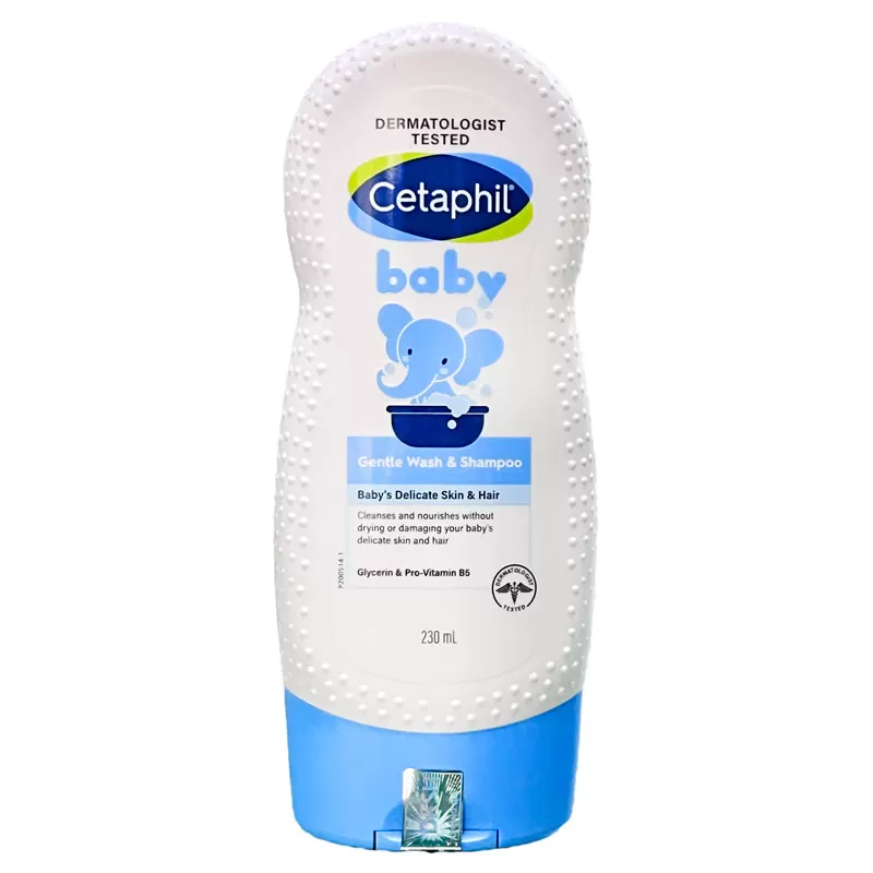 Cetaphil Baby Gentle Wash & Shampoo, giúp làm sạch vi khuẩn trên da