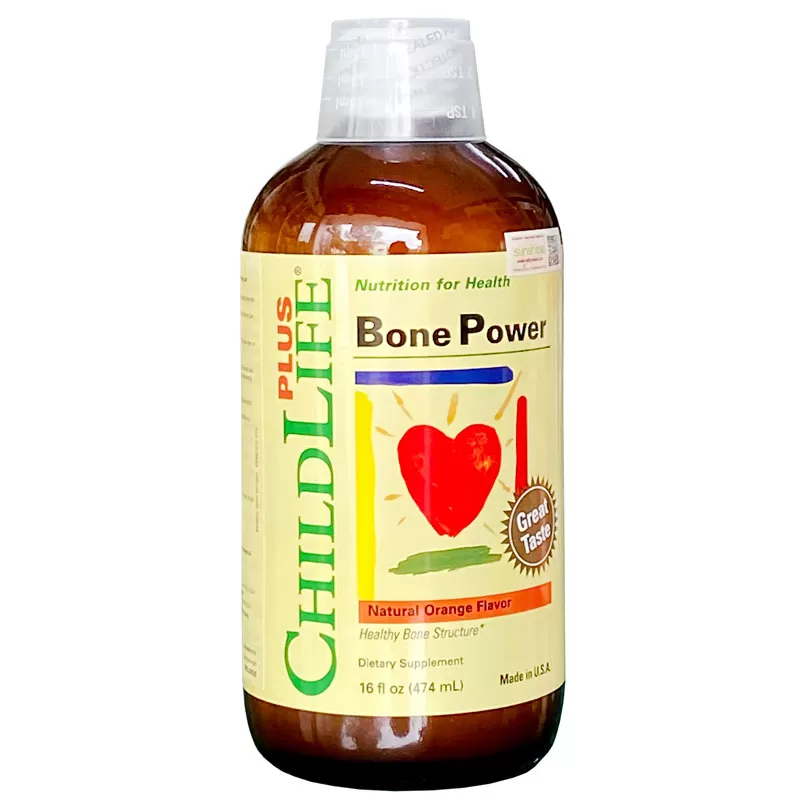 Childlife Plus Bone Power, giúp bổ sung canxi, vitamin D, kẽm và magie