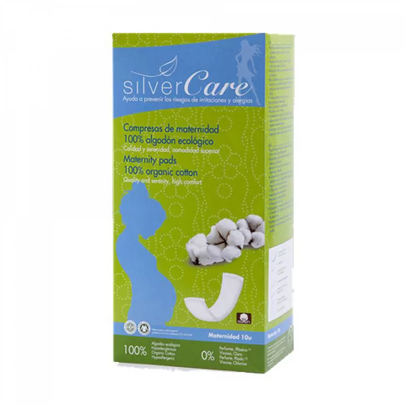 Băng vệ sinh hữu cơ dành cho phụ nữ sau sinh Silvercare 10 miếng
