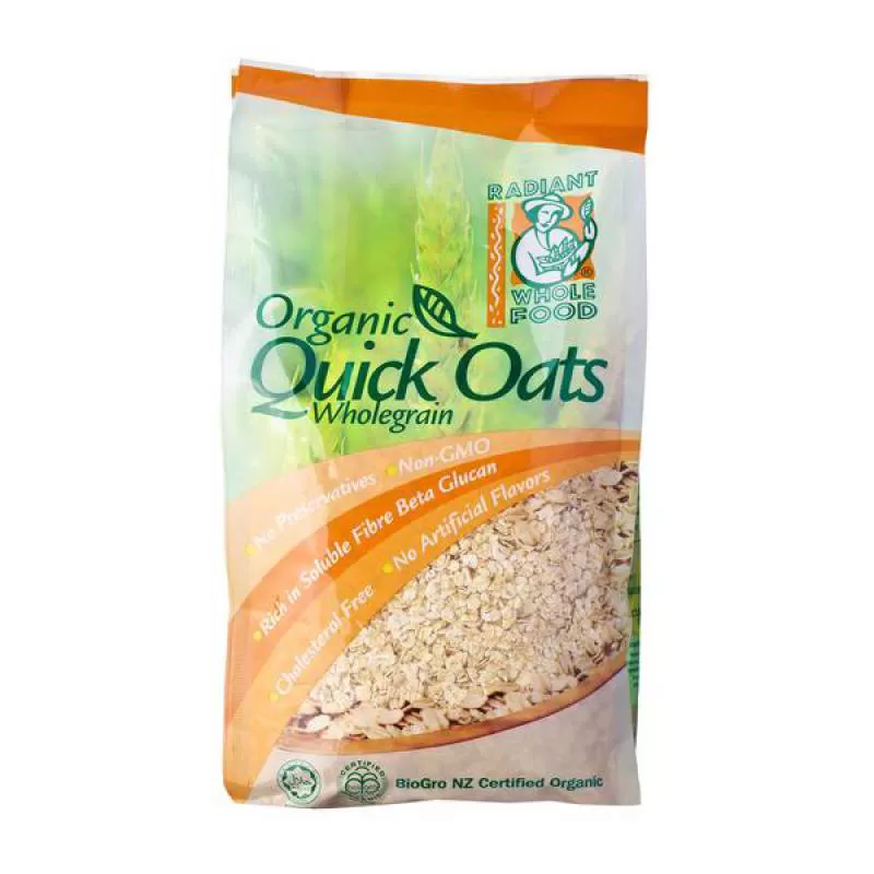 Yến mạch ăn liền cán mỏng hữu cơ Quick Oat Radiant