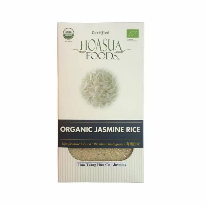 Gạo tấm trắng hữu cơ Hoa Sữa (Jasmine) 1kg