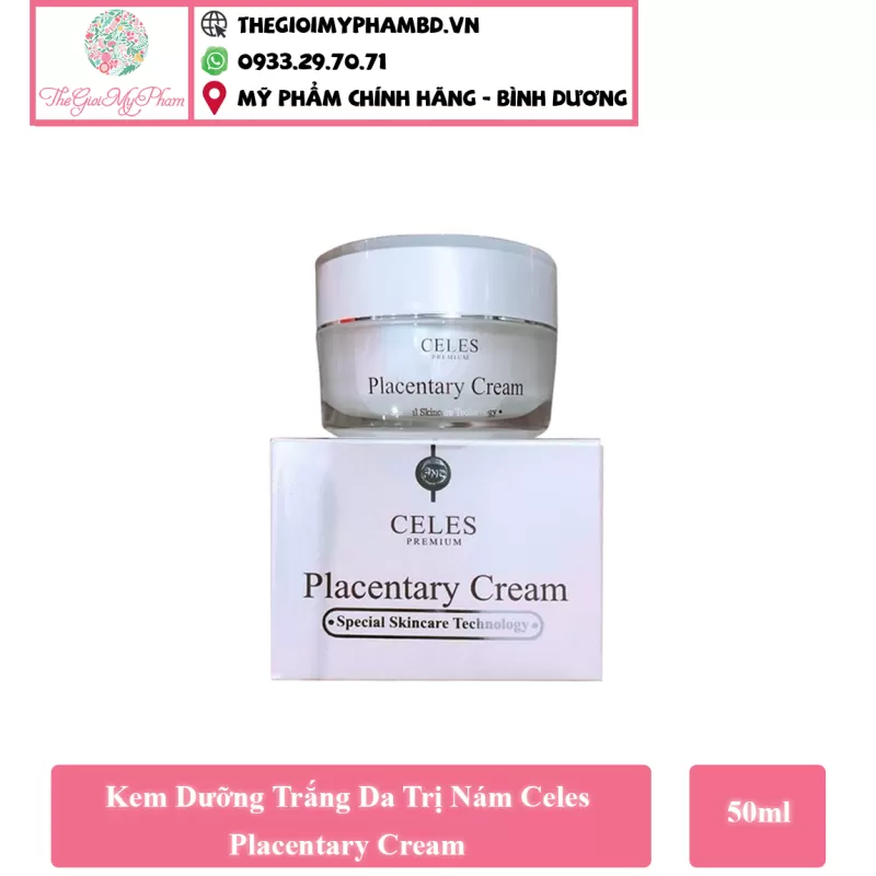 [KTD] Kem Dưỡng Trắng Da Trị Nám Celes Placentary Cream 50ml