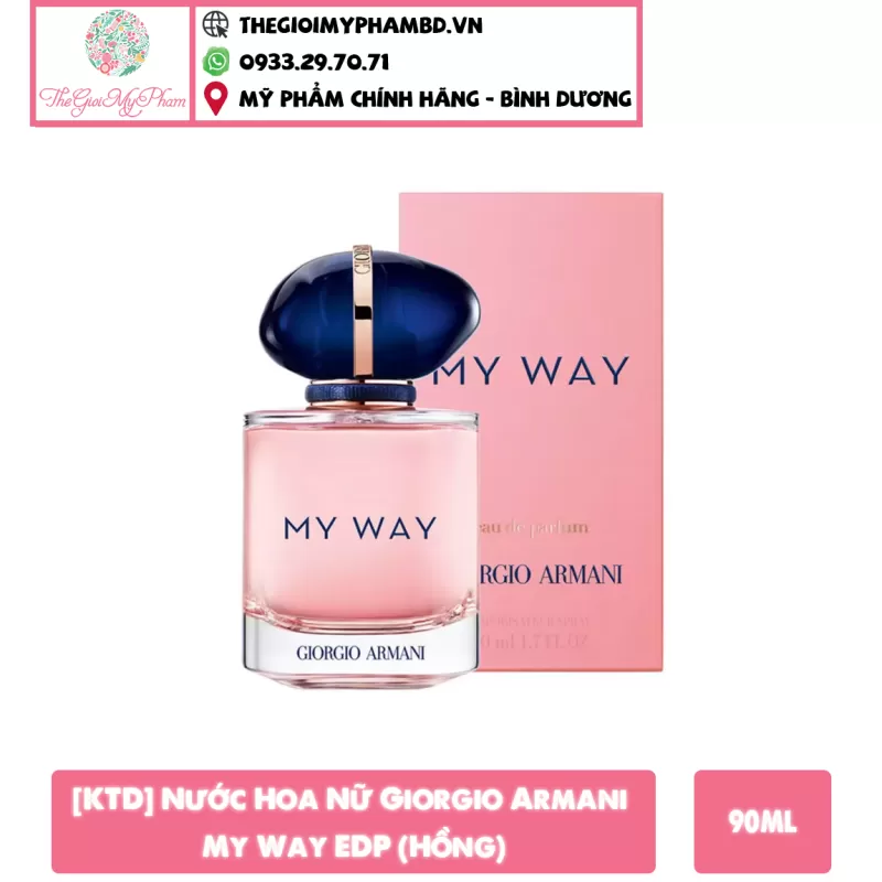 [KTD] Nước Hoa Nữ Giorgio Armani My Way EDP 90ml (Hồng)