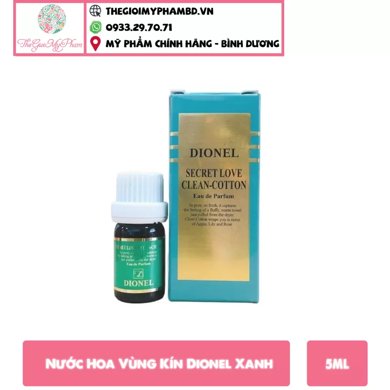 Nước Hoa Vùng Kín Dionel Secret Love Eau De Parfum 5ml #Xanh