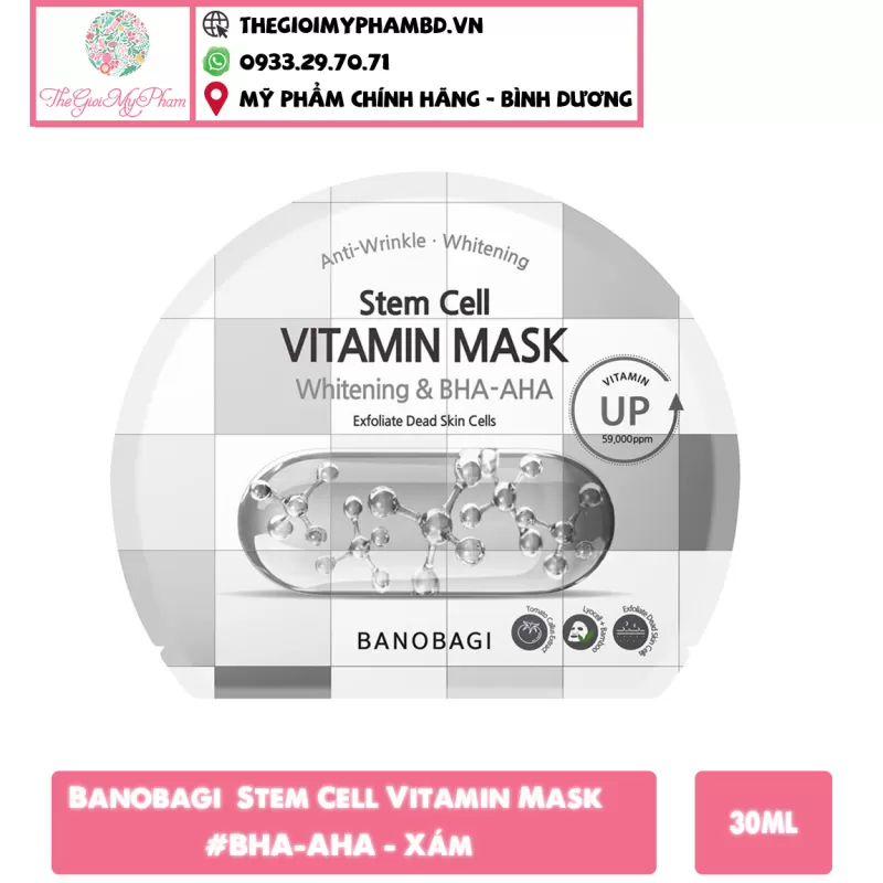 Banobagi - Stem Cell Vitamin Mask #Whitening & BHA-AHA