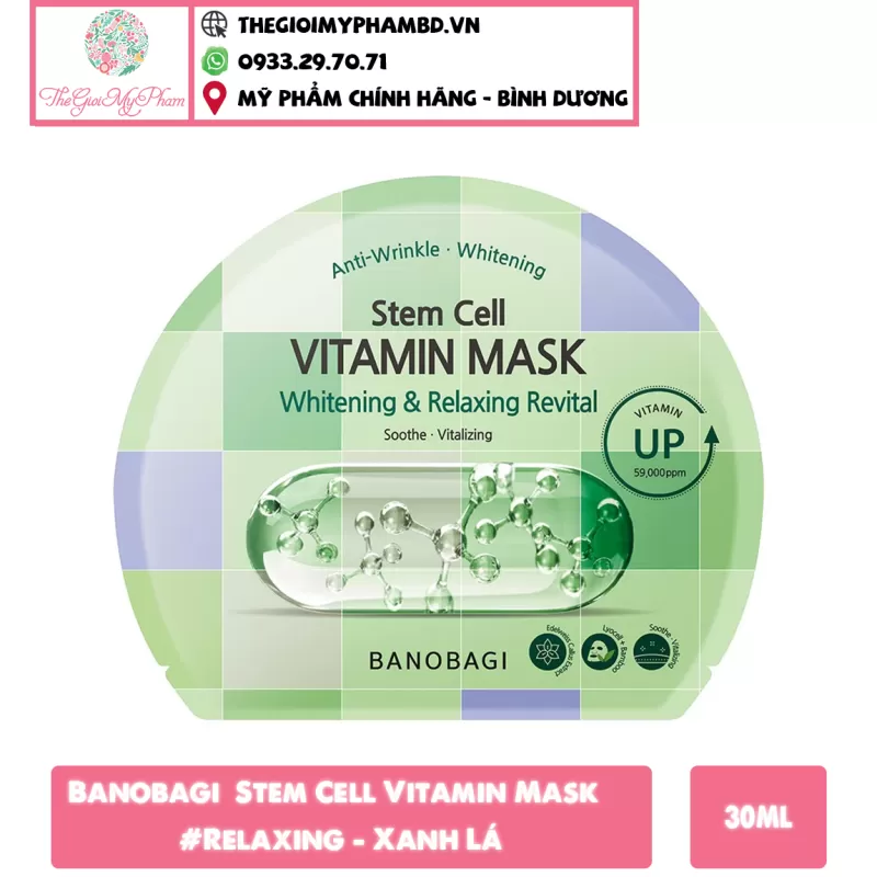 Banobagi - Stem Cell Vitamin Mask #Whitening & Relaxing Revital