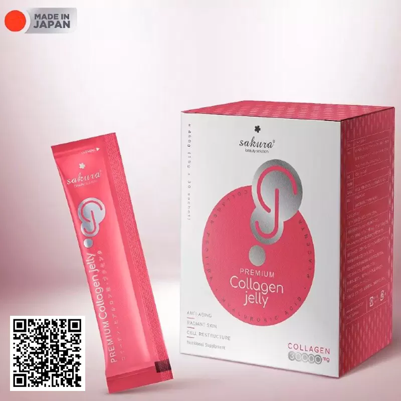 Thạch Collagen Dưỡng Nhan Sakura Premium Collagen Jelly