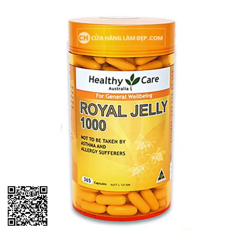 Sữa Ong Chúa Healthy Care Royal Jelly 1000mg (365 viên)