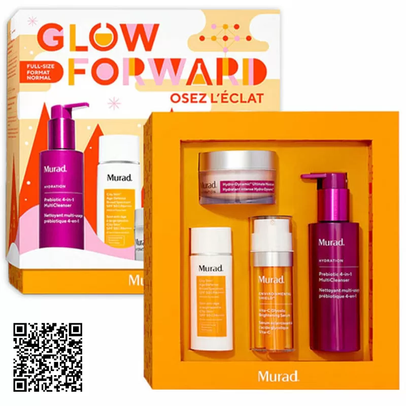 Bộ 4 Món Dưỡng Da Murad Glow Forward Osez Leclat Mỹ