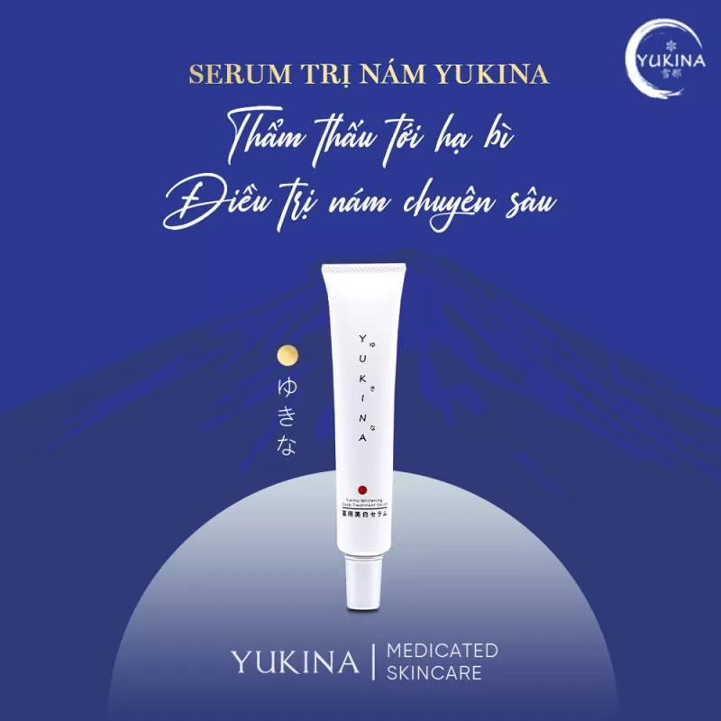 Yukina Whitening Deep Treatment Serum 50g - Trị nám & tàn nhang