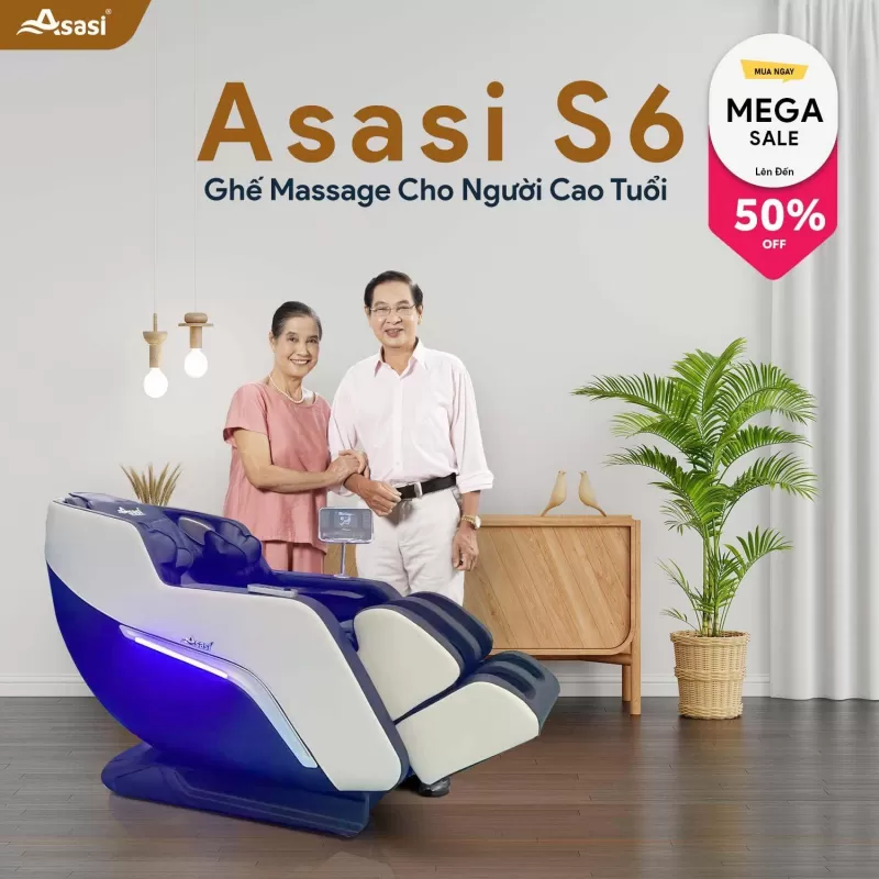 Ghế massage toàn thân cho người cao tuổi Asasi S6