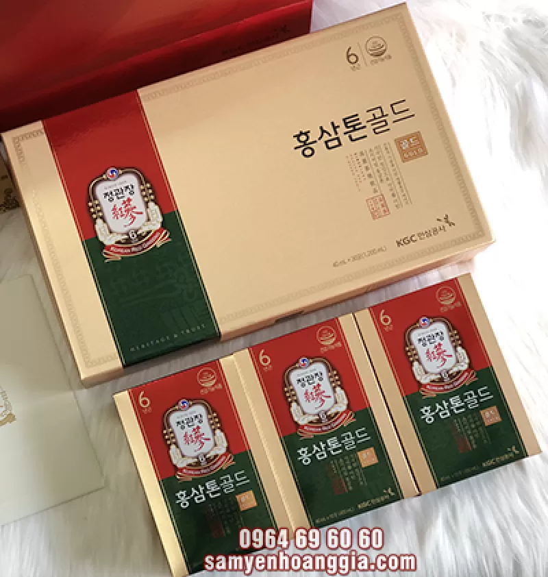 Nước hồng sâm chính phủ KGC TONIC GOLD nội địa Hàn