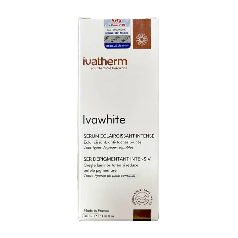 Tinh Chất Trị Nám, Làm Sáng Da Ivatherm Ivawhite Intensive Whitening Serum chính hãng giá tốt tại Siêu Thị Làm Đẹp