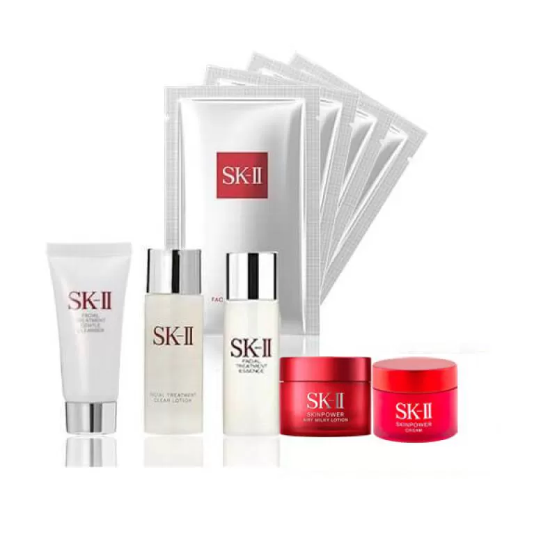 Set Dưỡng Da Mini 9 Món SK-II Beauty Travel Kit Kèm 4 Mặt Nạ