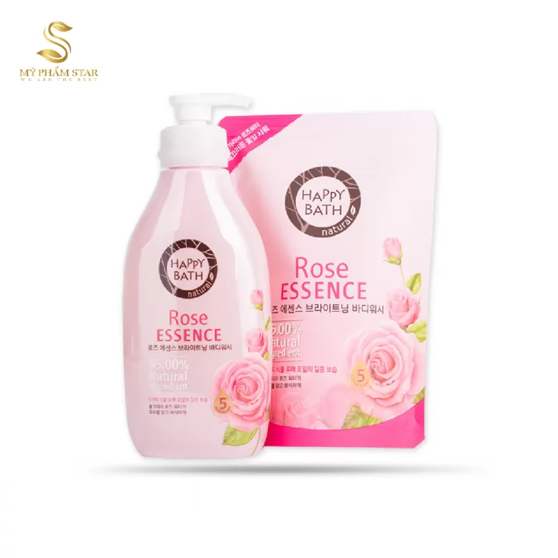 Sữa Tắm Hương Hoa Hồng Rose Essence Romantic Body - Happy Bath