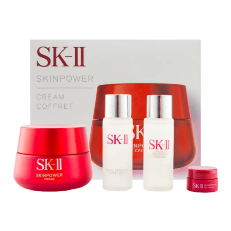 Set Kem dưỡng da chống lão hóa SK-II Skinpower Cream 80g Coffret