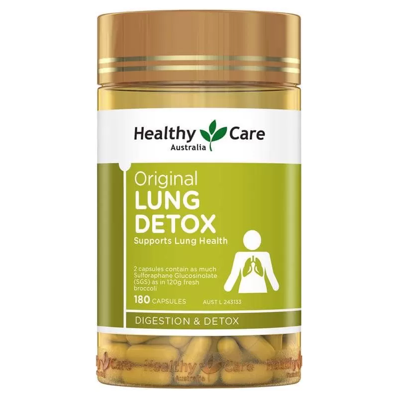 Viên uống giải độc bổ phổi Healthy Care Original Lung Detox
