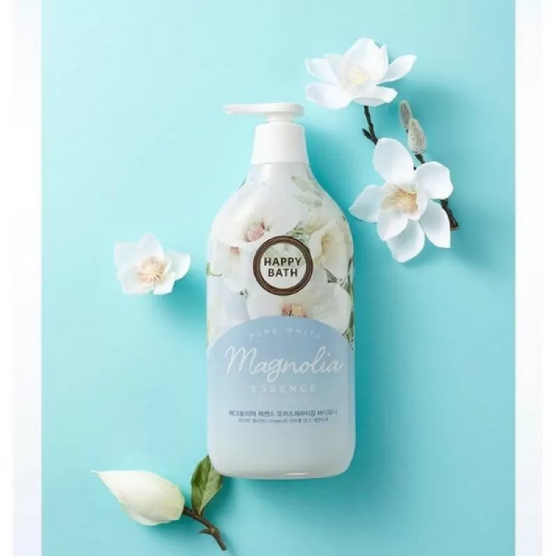 Sữa tắm Happy Bath Magnolia Essence - HOA MỘC LAN 900ml