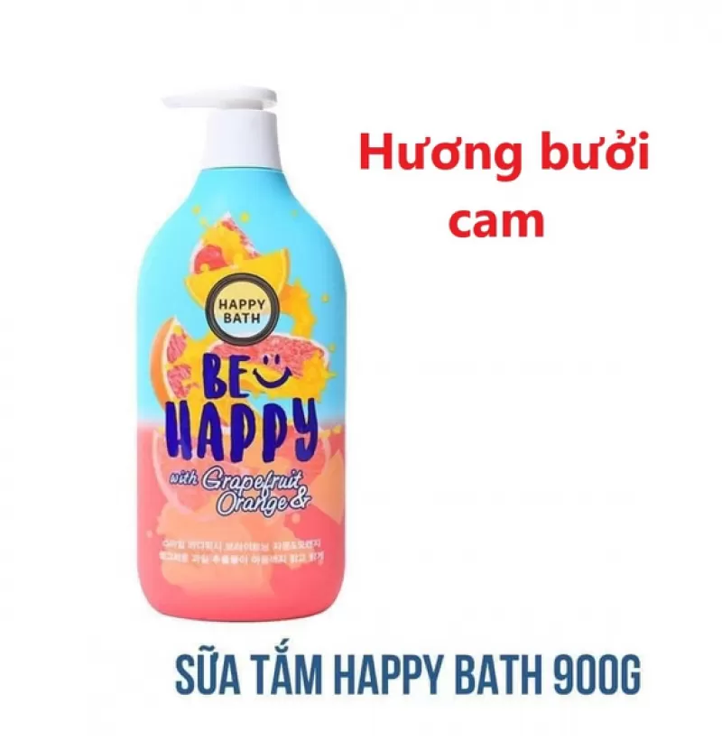Sữa Tắm Happy Bath Be Happy With Grapefruit & Orange 900ml