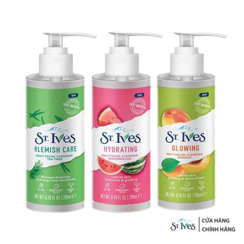 Sữa Rửa Mặt St.Ives Daily Facial Cleanser 200mL