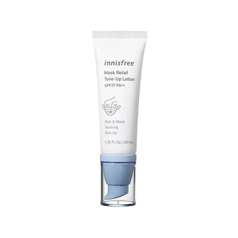 Sữa Dưỡng Innisfree Mask Relief Tone-Up Lotion SPF27 PA++ 40mL