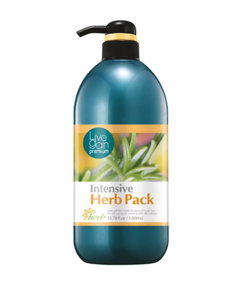 Dầu hấp tóc Livegain Premium Intensive Herb Pack - 500ml chính hãng