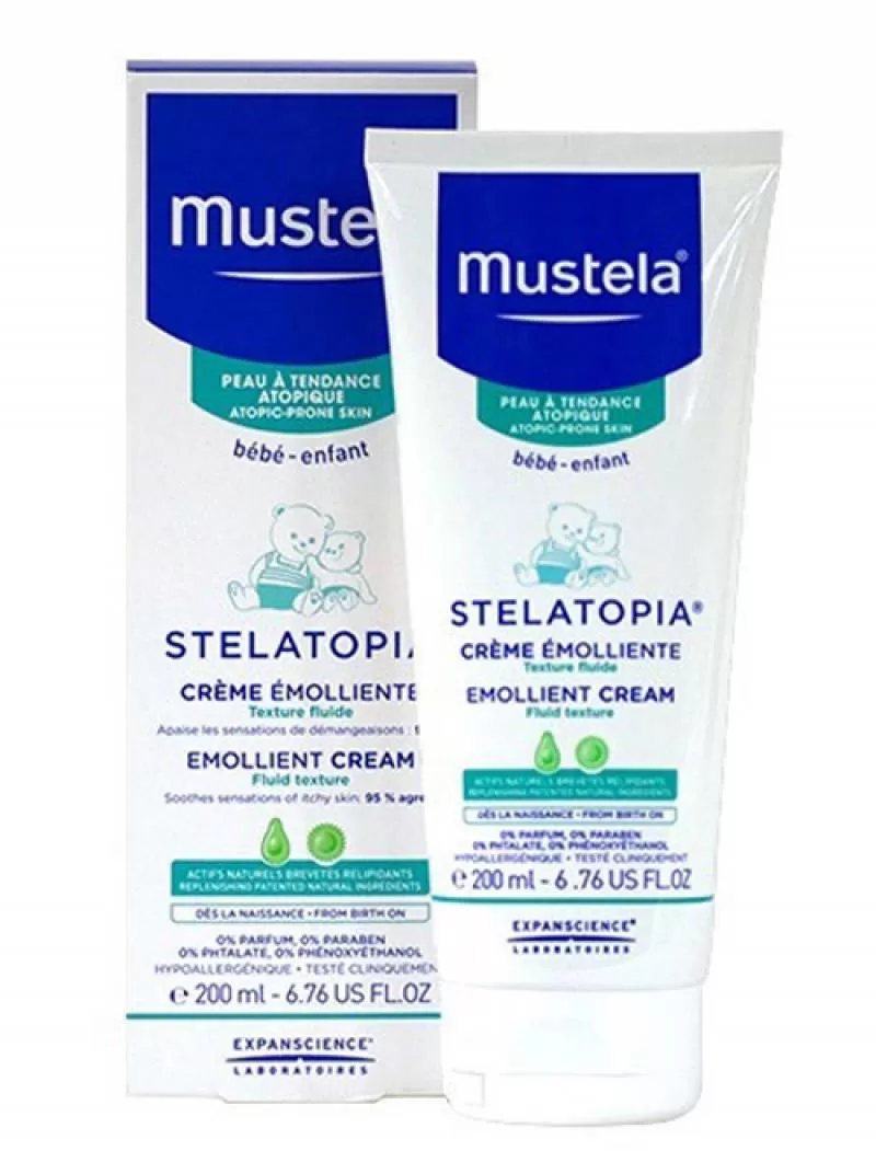 Kem dưỡng da Mustela Stelatopia Emollient Cream - 200ml chính hãng