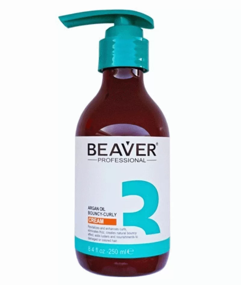 Kem dưỡng tóc Beaver Argan Oil Bouncy-Curl Cream - 250ml chính hãng