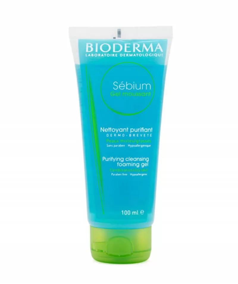 Gel rửa mặt Bioderma Sebium Gel Moussant – 100ml, chính hangx, giá rẻ