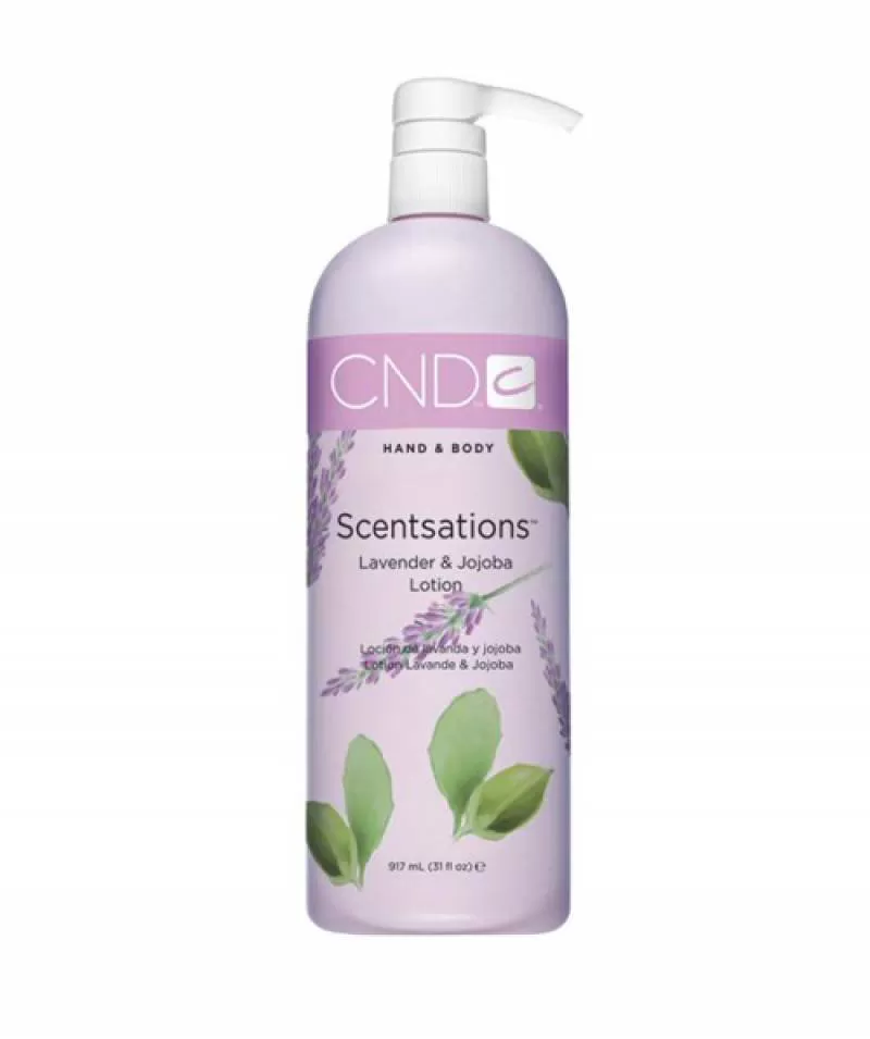 Dưỡng thể CND Scentsations Lavender&Jojoba Hand&Body Lotion – 976ml, kem dưỡng ẩm phục hồi với hương oải hương và jojoba