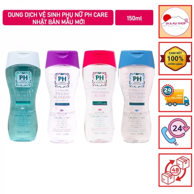 Dung Dịch Vệ Sinh Phụ Nữ PH Care Nhật Bản Mẫu Mới 150ml