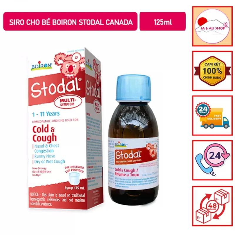 Siro Cho Bé Boiron Stodal Canada 125ml