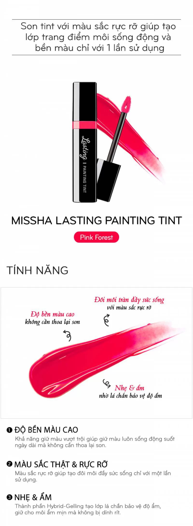 MISSHA Lasting Painting Tint (Pink Forest)