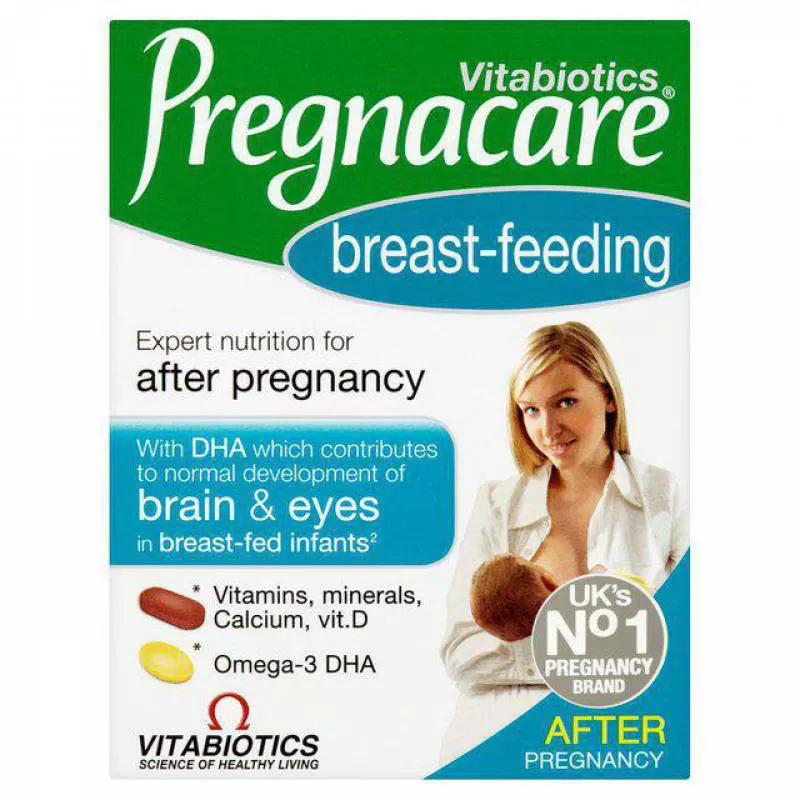 Vitamin cho bà bầu Vitabiotics Pregnacare Breast-feeding dùng trong giai đoạn cho con bú của UK