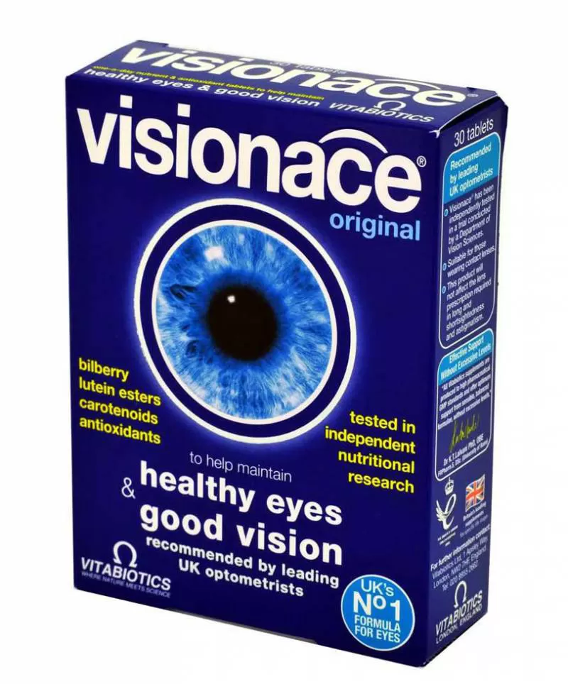 Thuốc bổ mắt Vitamin for eyes của UK Visionace Original