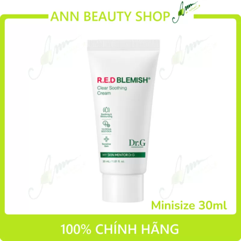 Kem dưỡng ẩm cho da mụn, da nhạy cảm Dr.G R.E.D Blemish Clear Soothing Cream