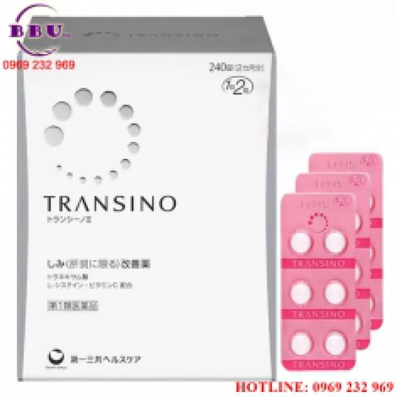 Viên uống trị nám tàn nhang Transino 240 viên