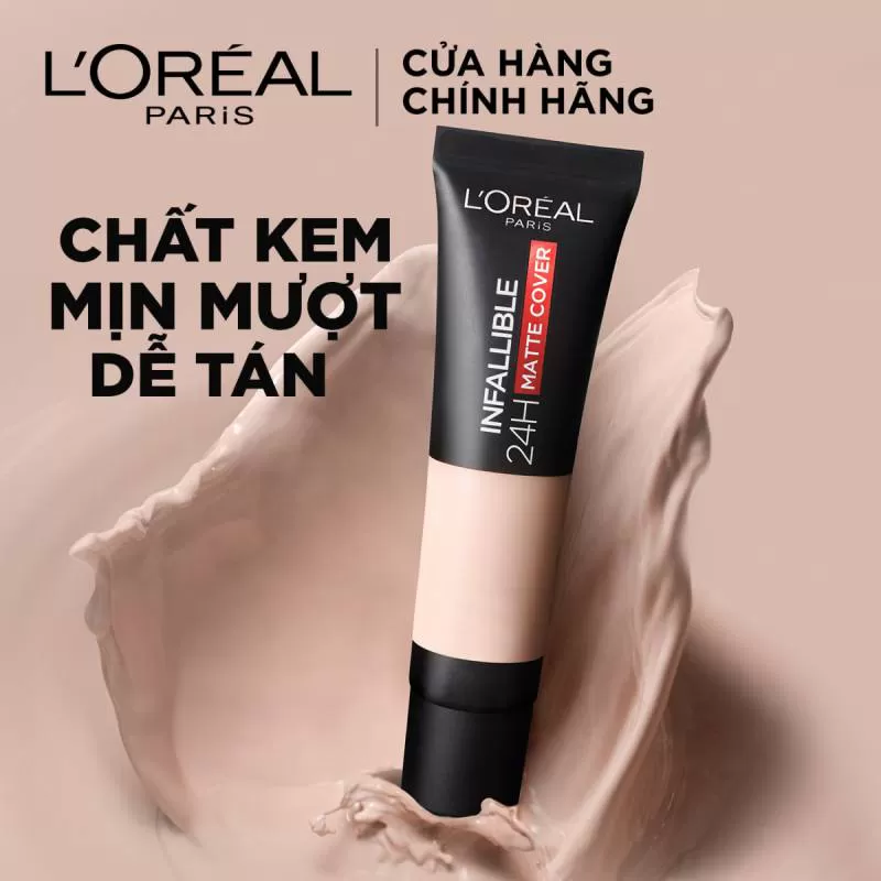 Kem Nền Lâu Trôi Loreal Infallible 24H Matte Cover SPF16 (35ml)