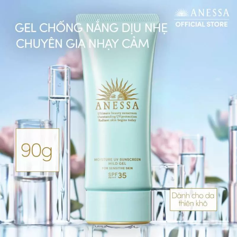 Kem chống nắng Anessa Moisture UV Sunscreen Mild Gel